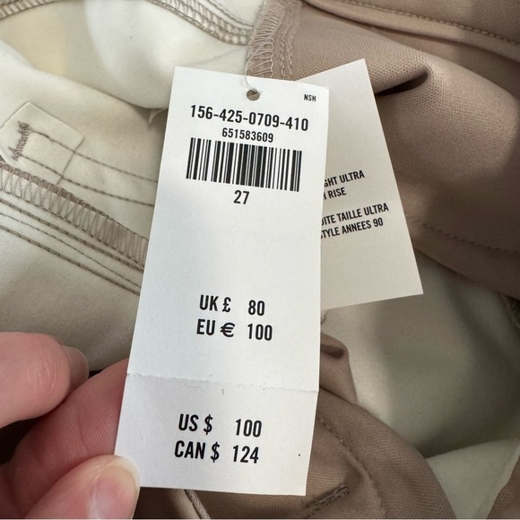 Abercrombie & Fitch NWT Faux Leather The 90's Straight Ultra High Rise Pants - Picture 5 of 9